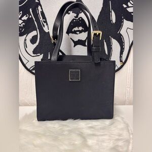 Dooney & Bourke nylon small black tote bag